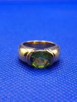 18 Karat 750 Gold Ring Mit Peridot