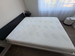 Komplettes Bettset 160x200 cm – Matratze, Bett, Tellerrost