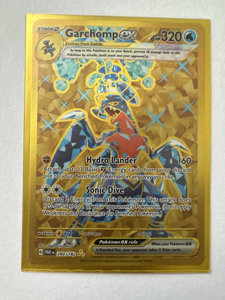 Cartoline: Garchomp ex Hyper Rare Gold Holo 260/182 – Nuovo (secondo la descrizione) da Binningen venduto da NM55108