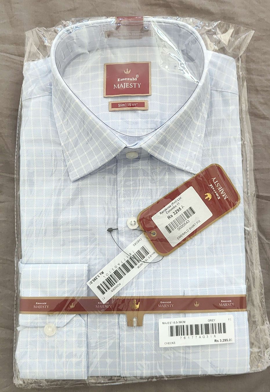 Camicie: Herren Hemd Emerald Majesty kariert hellblau neu – Nuovo e nell'imballaggio originale da Niederscherli venduto da lavan1996