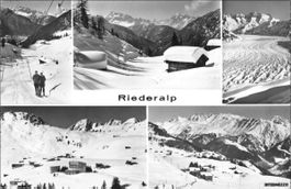 Riederalp //  Skilift 1965 Hotel Bergdohle