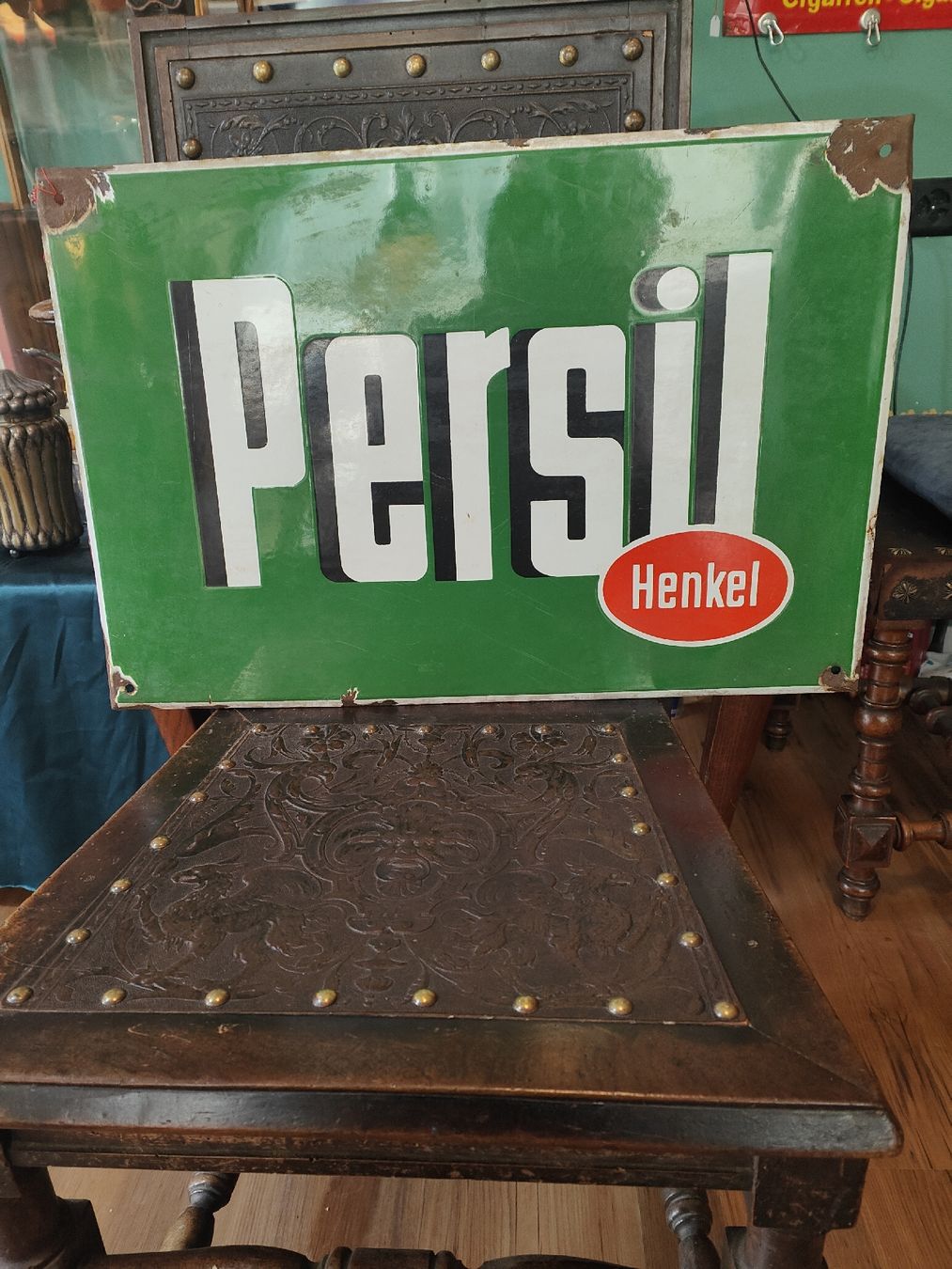 Persil Schilder: Emailschild Persil 1950. 60x40  – Gebraucht aus Schaffhausen von b-chriss