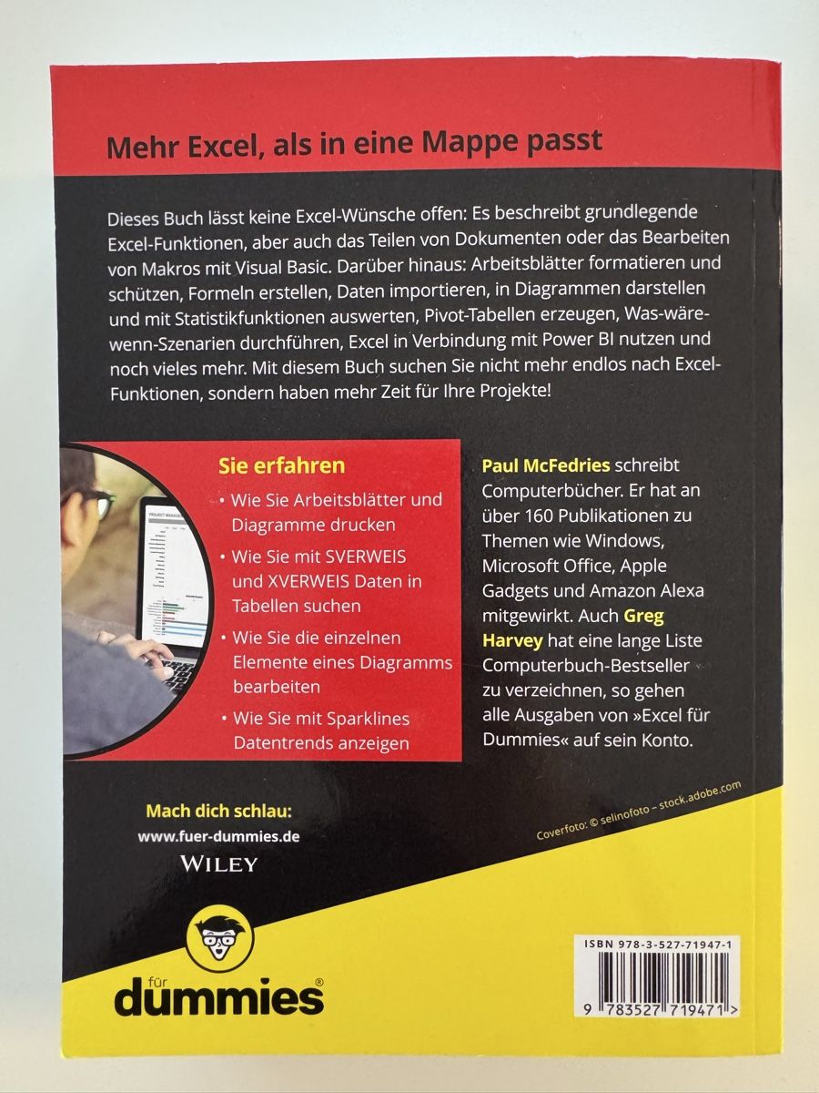 Libri: Excel 2021 für dummies – Nuovo (secondo la descrizione) da Möhlin venduto da car_c6m2 1