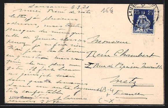 Cartoline postali: AK Lausanne, Asile des Aveugles – Usato da Berlin venduto da bartko-reher 1