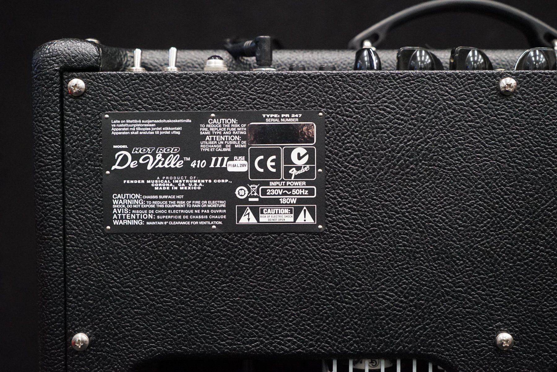 Fender Amplificatori: Fender Hot Rod DeVille 410 III 60W Combo Amp – Usato da Ortschwaben venduto da Musictrade 5