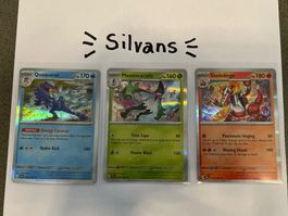 Quaquaval Meowscarada Skeledirge Holo Scarlet Violet EN