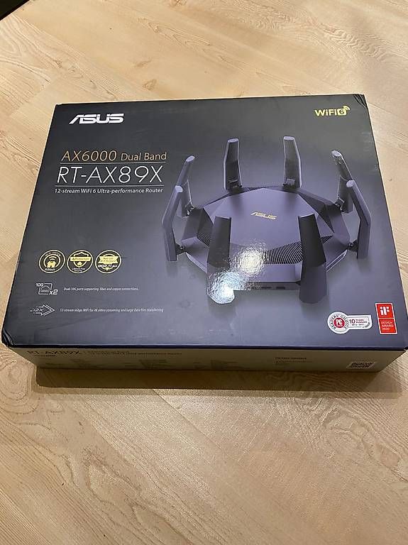 Asus Modems & Router: ASUS RT-AX89X AX6000 Gaming Router mit 111.- Rabatt – Neu (gemäss Beschreibung) aus Flawil von oie_123_b