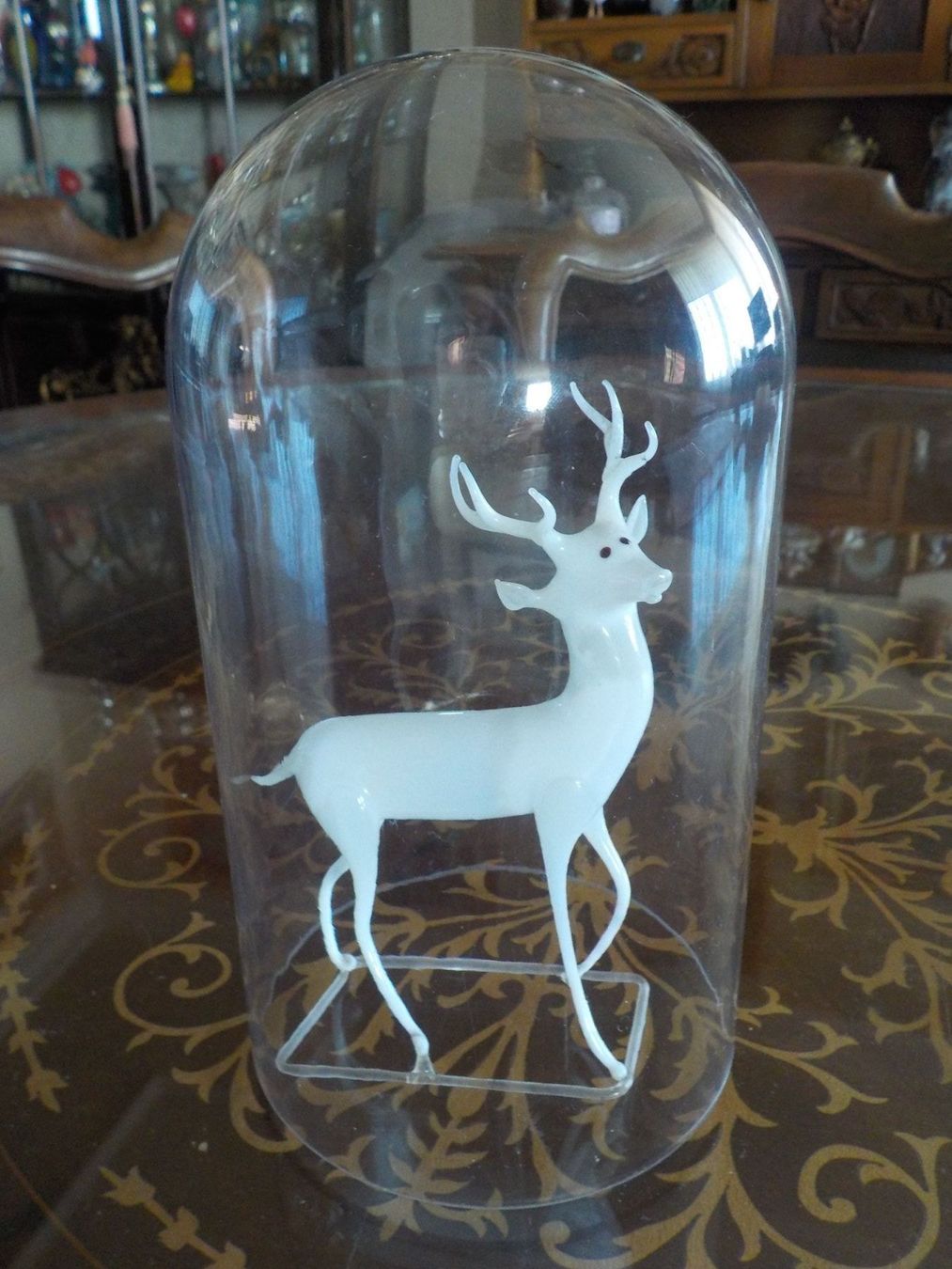 Statuette: Glastier Hirsch Lauscha antik – Usato da Mörschwil venduto da antiksalon21