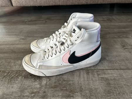 Nike Blazer Mid Gr. 37.5 Damen Sneaker Schuhe weiss pink