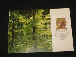 Werbemarken Europa FDC 1986 Karte Nr. 726 Wald