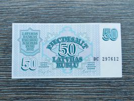 Lettland 50 Rublu 1992 AU !!!!!!!
