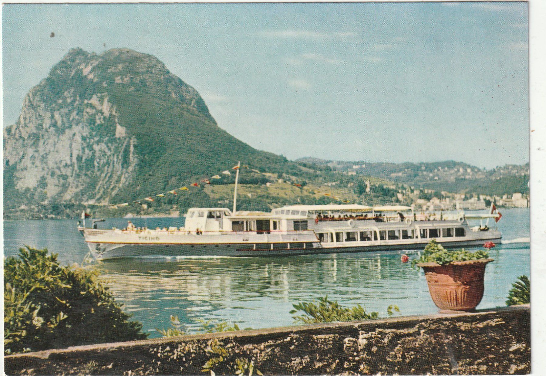 Ansichtskarten: Schiff Luganersee – Gebraucht aus Lumbrein von made02