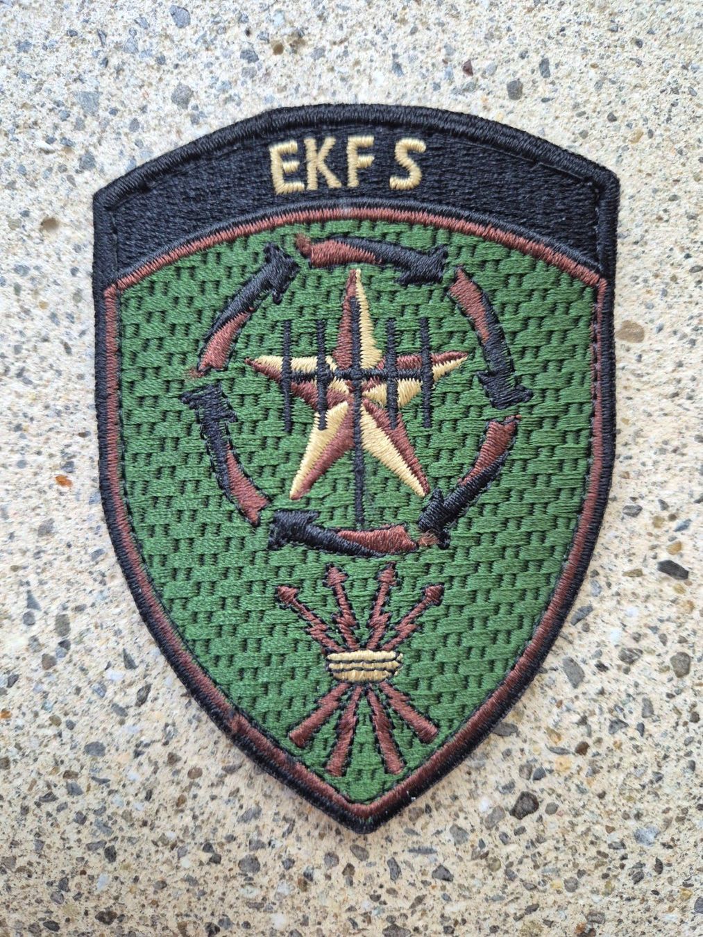 Armée suisse Plaquettes & Badges: *** Badge EKF S mit klett *** – Neuf (Voir description) à Riedholz par fr_sIruP
