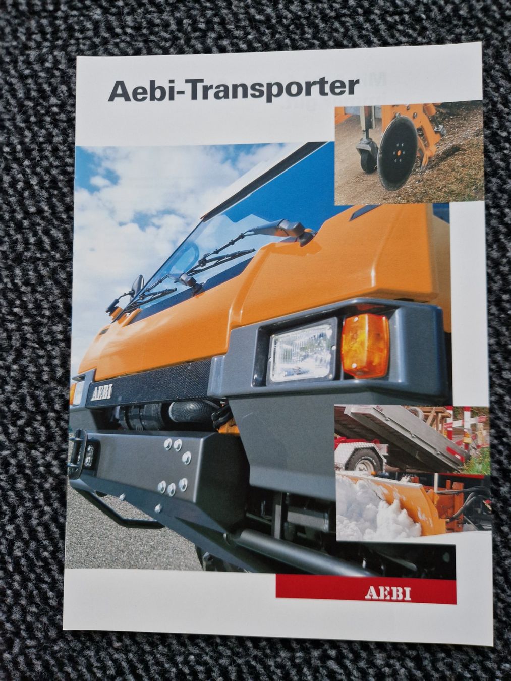 Aebi Trattori: Original Prospekt Aebi Transporter Kommunal – Usato da Dürnten venduto da Bachtel84