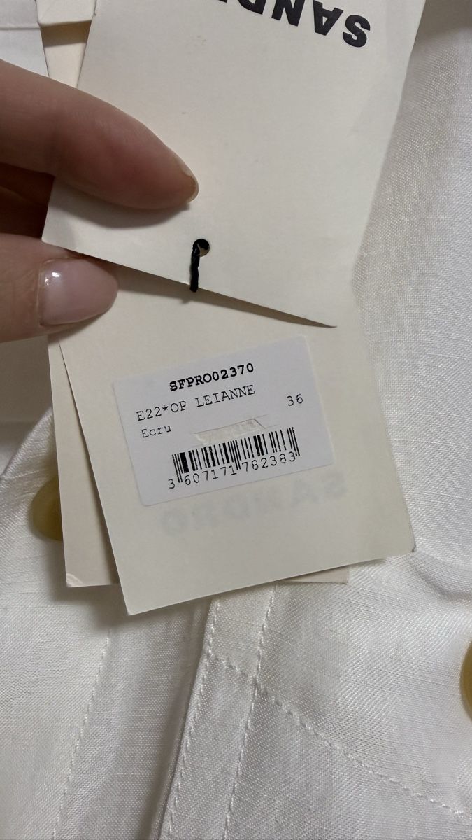 Sandro Vestiti: Robe Sandro Taille 36 Ecru Neuve avec etiquette – Usato da Cham venduto da Ezhdoll 3