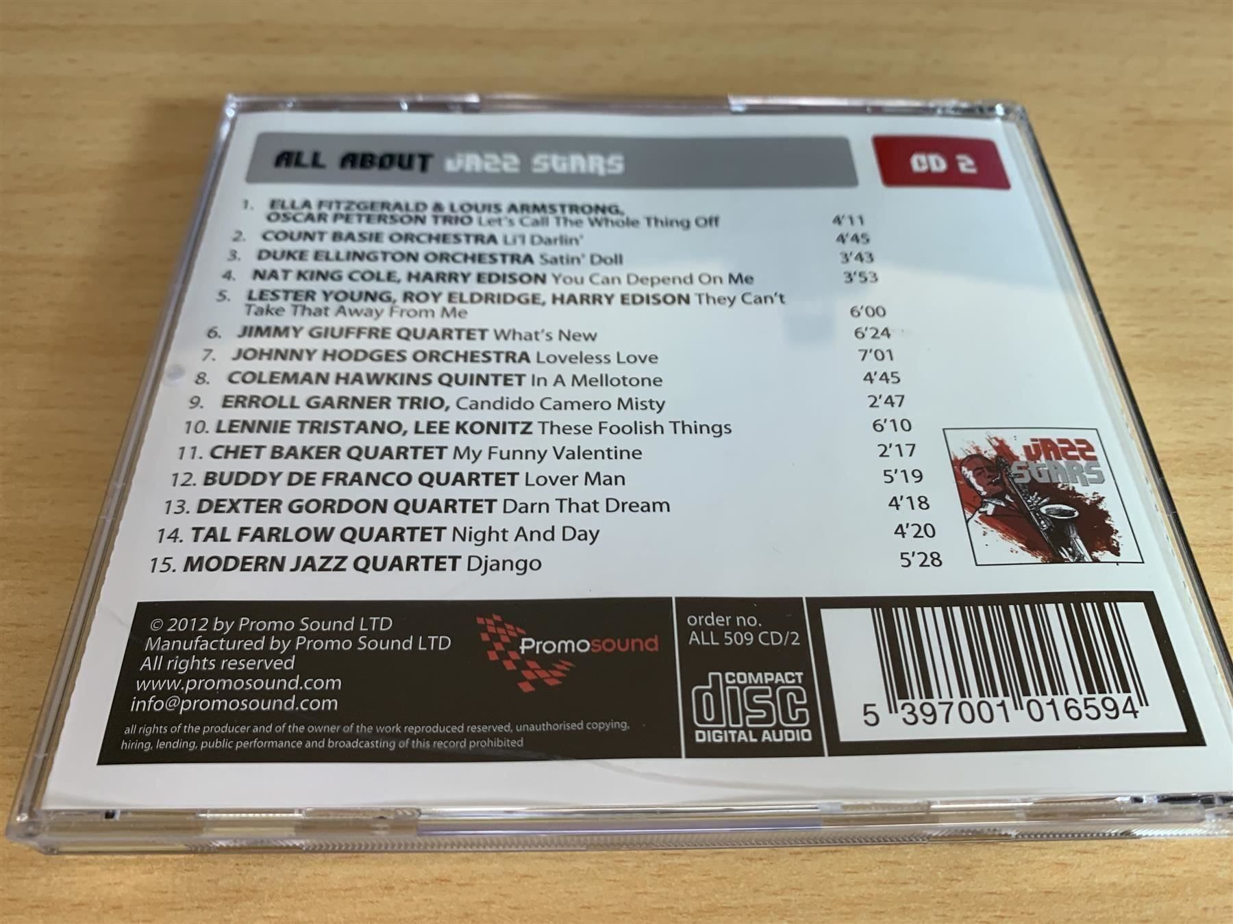 CD: All About Jazz Stars - 5 CD – Usato da Rikon im Tösstal venduto da Alpenmutz 2