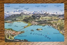Reliefkarte Zürichsee