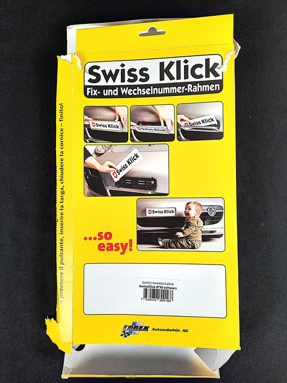 SWISSKLICK Nummerrahmen ca. 31,8 x 9,3 x 2,4 cm 4