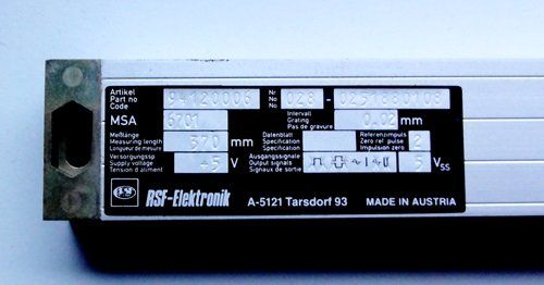 Heidenhain Misurare: Heidenhain VRZ 403 mit Glasmassstab 370mm – Nuovo (secondo la descrizione) da Wittenbach venduto da C960 3