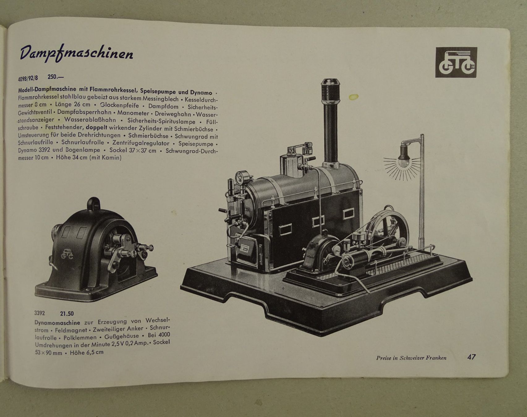 Märklin Modellini di ferrovie: MÄRKLIN KATALOG 1952 – Usato da Grüningen venduto da Kartensammler 7