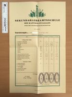 Zeugnis Sekundarlehramtschule St.Gallen 1945