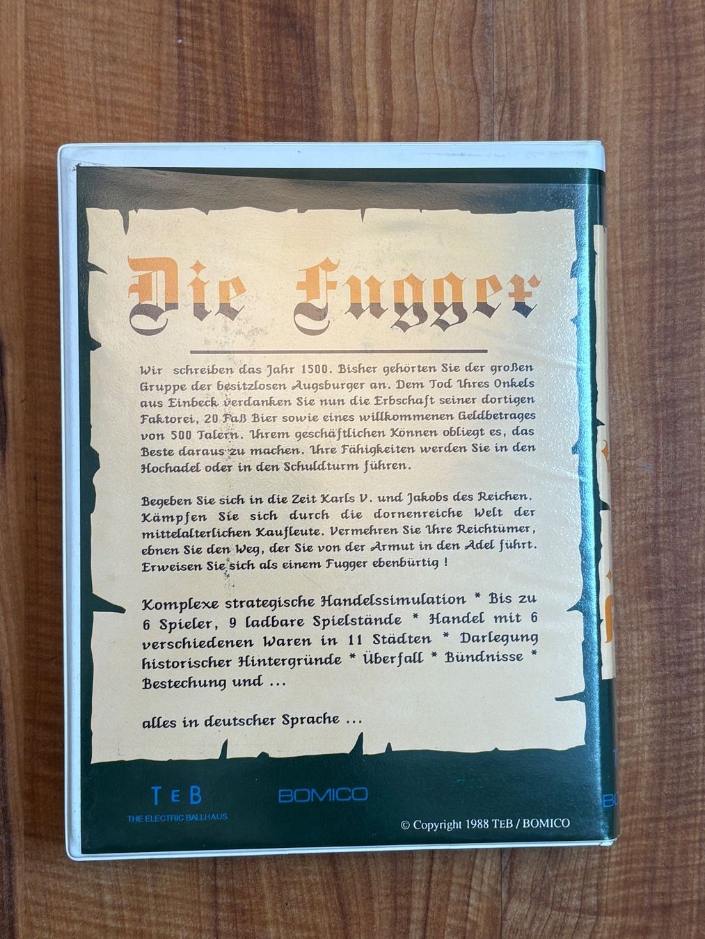 Giochi: Amiga Spiel: Die Fugger – Usato da Niederhasli venduto da Manuf0 1