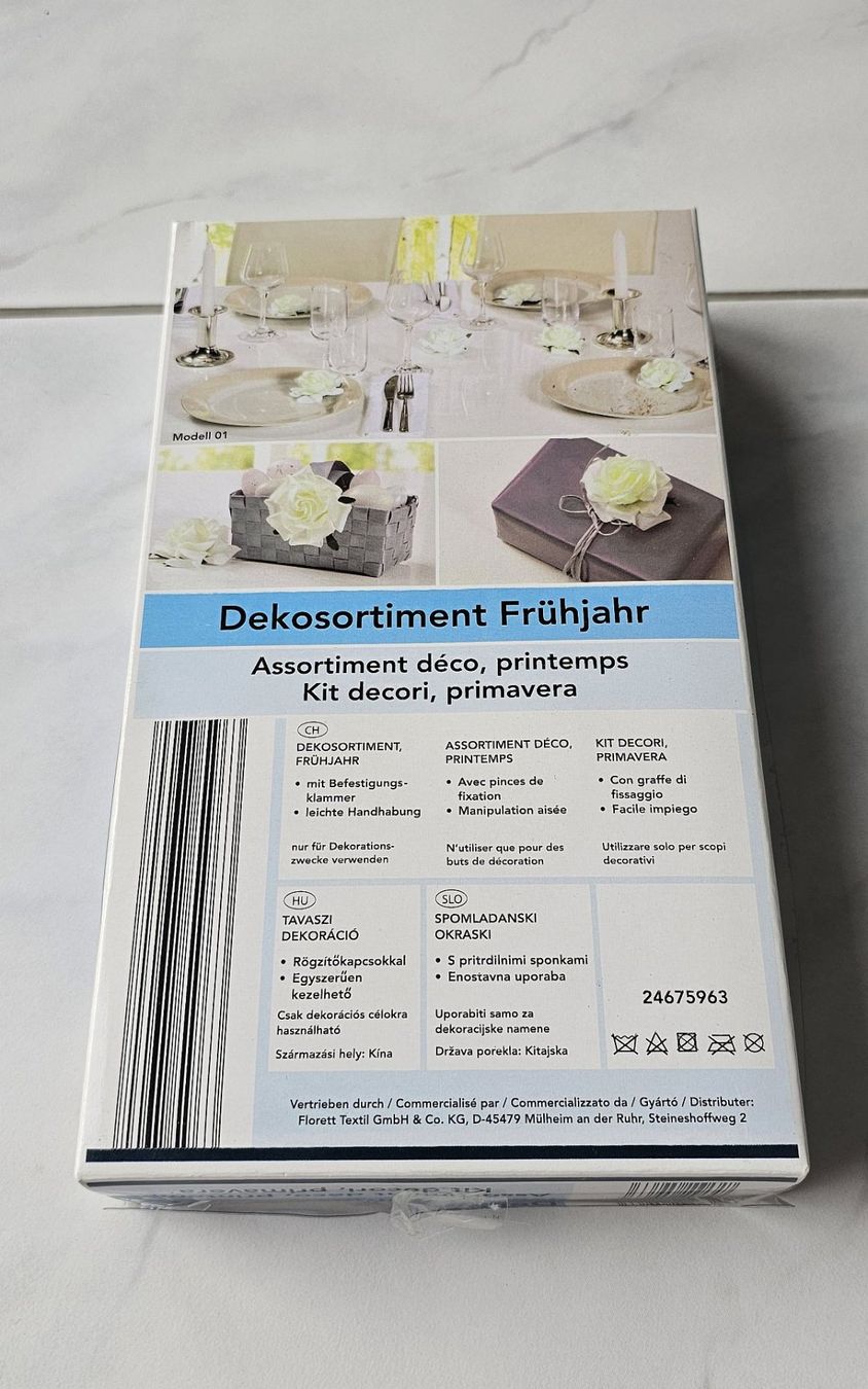 Tutte le decorazioni: Dekosortiment Rosen, weiss, 6 Stk. – Nuovo (secondo la descrizione) da Igis venduto da Mfsi 1