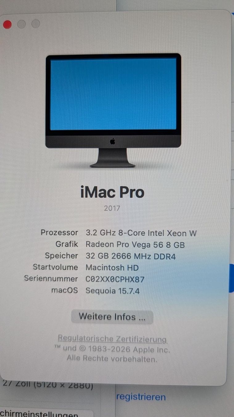 Apple PCs: iMac Pro 2017 (Space Grau) – Gebraucht aus Uzwil von Dthurnheer 1