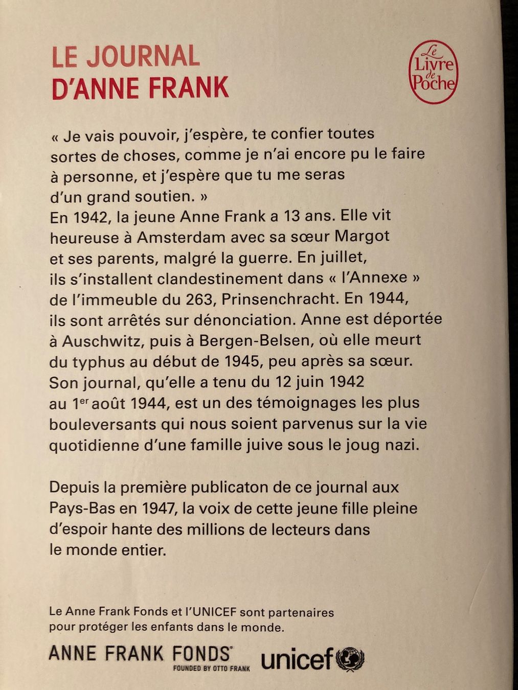 Bücher: Le journal d'Anne Frank – Gebraucht aus Baden von Yoyo1 1