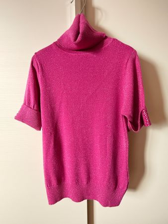Maglione scintillante collo alto