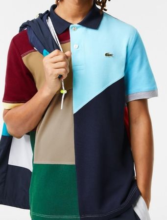 unisex relaxed lacoste polo Colorblock gr XS