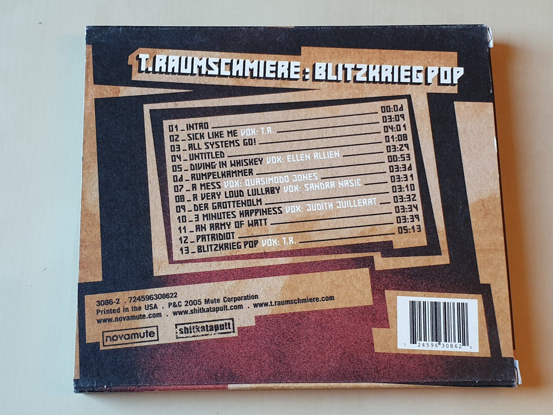 CD: T.Raumschmiere Blitzkrieg Pop – Usato da Stansstad venduto da collectorsshop 1