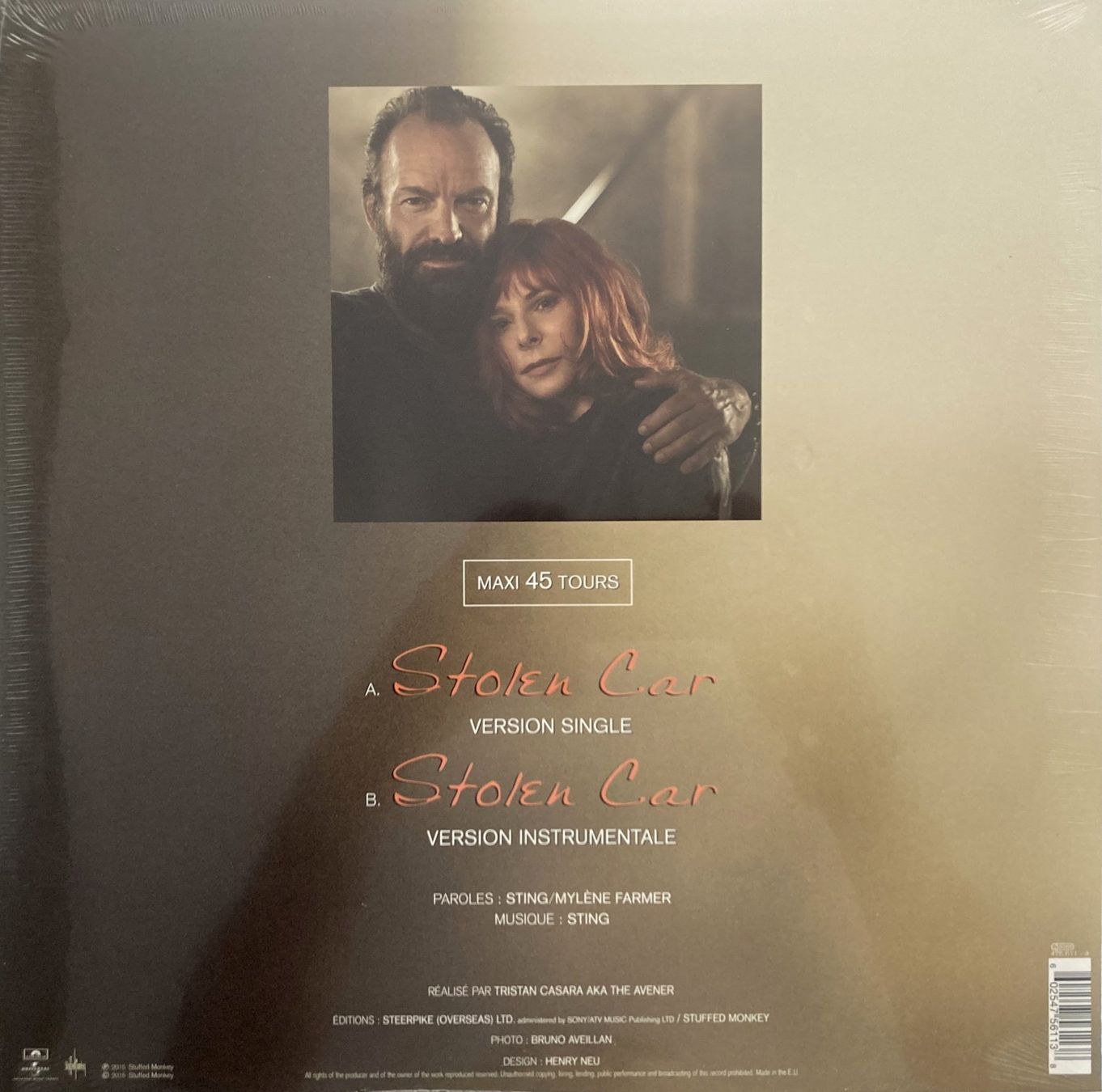 Dischi in vinile: MYLENE FARMER & STING - STOLEN CAR – Nuovo e nell'imballaggio originale da Bottens venduto da hotter-than-hell 1