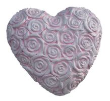 Deko Herz rosa Flower L - Blumendesign