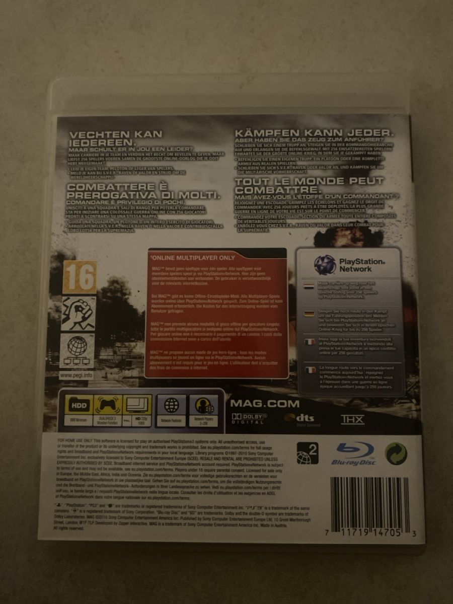 Sony Giochi: MAG für PS3 – Usato da Suhr venduto da SchnapperCH 1