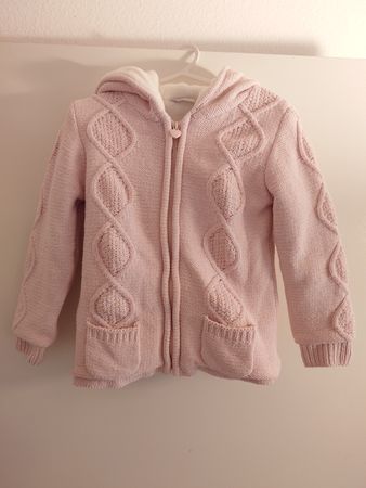 Gefütterte Mädchen Strickjacke, Grösse 98