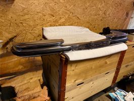 Mercedes W108 Stossstange vorn Chrom + Halter schön/gepflegt