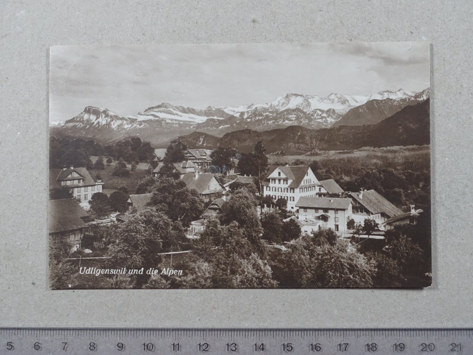 Cartoline postali: Udligenswil, 1927 – Usato da Lenzburg venduto da fh1