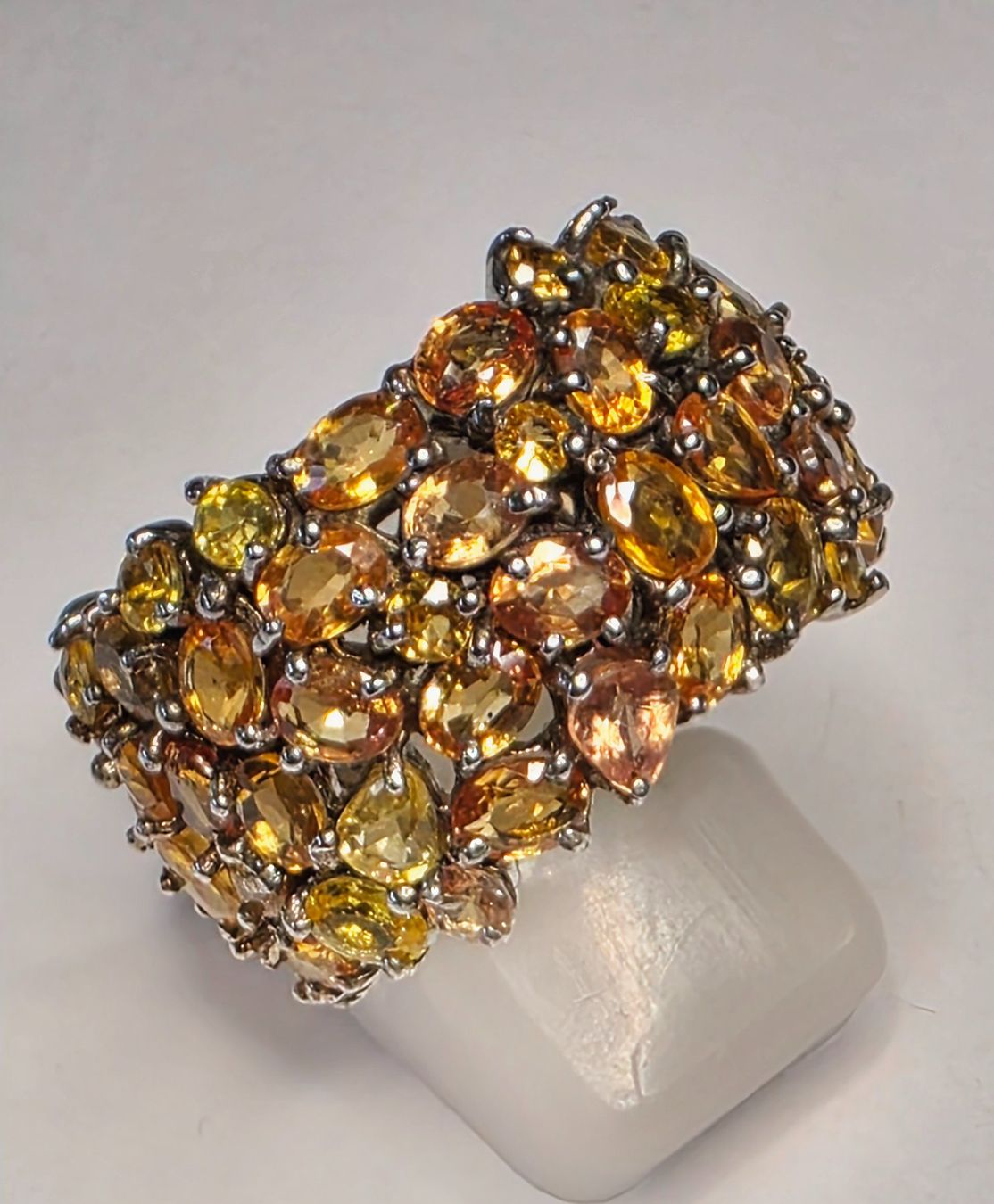Ringe: Gel orange Safire Eternity Ring – Neu (gemäss Beschreibung) aus Zürich von adriben 4