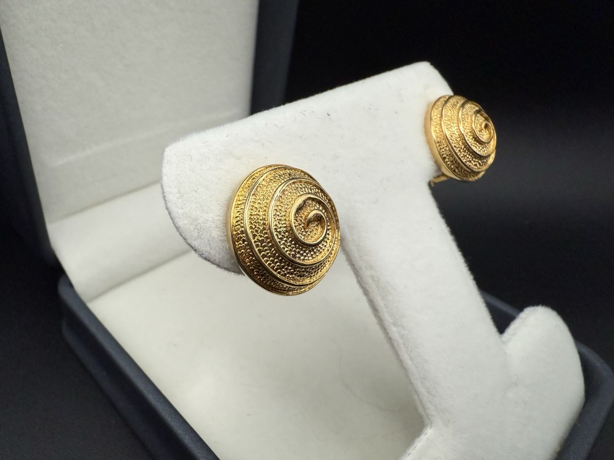 Orecchini pendenti & Orecchini a lobo: Vintage Goldfarbene Ohrringe – Usato da Lamone venduto da LaCantinaMagica 2