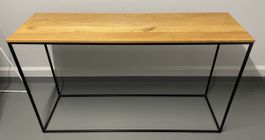 Console style industriel en bois et métal
