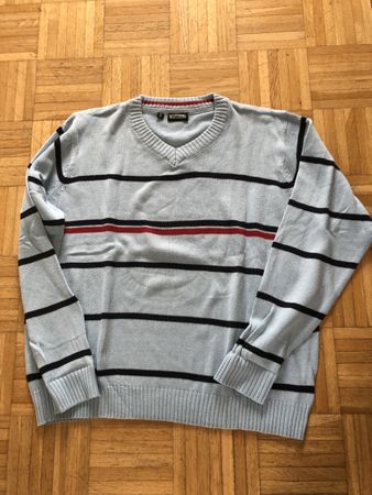Watson Pullover, hellblau gestreift, Gr. XL,guter Zustand !