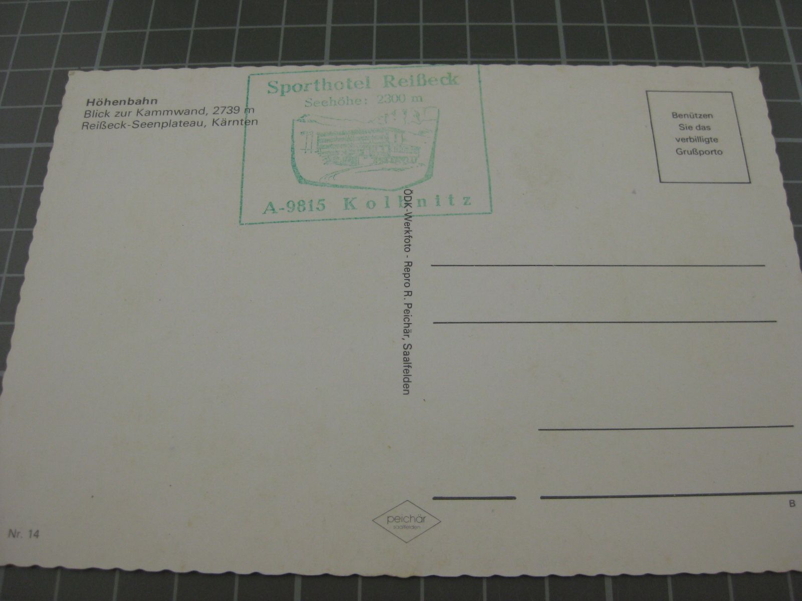 Cartoline postali: Höhenbahn Reisseck – Usato da Malters venduto da Marosko 1