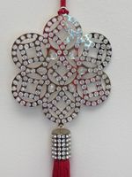 Swarovski Ornament Coin Flower