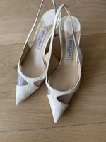 Jimmy Choo Pumps Gr. 41 Lackleder weiss Schuhe Absatzschuhe