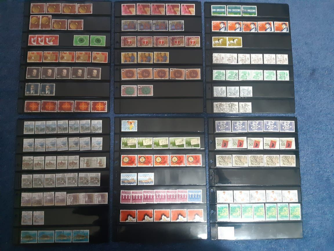 Tutti i francobolli: Schweizer Briefmarken in Ringalbum blau – Usato da Dulliken venduto da Airliner2 4