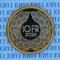 CHF__10.00 2026 stgl aus Münzsatz *nigelnagelneu! 10 Franken