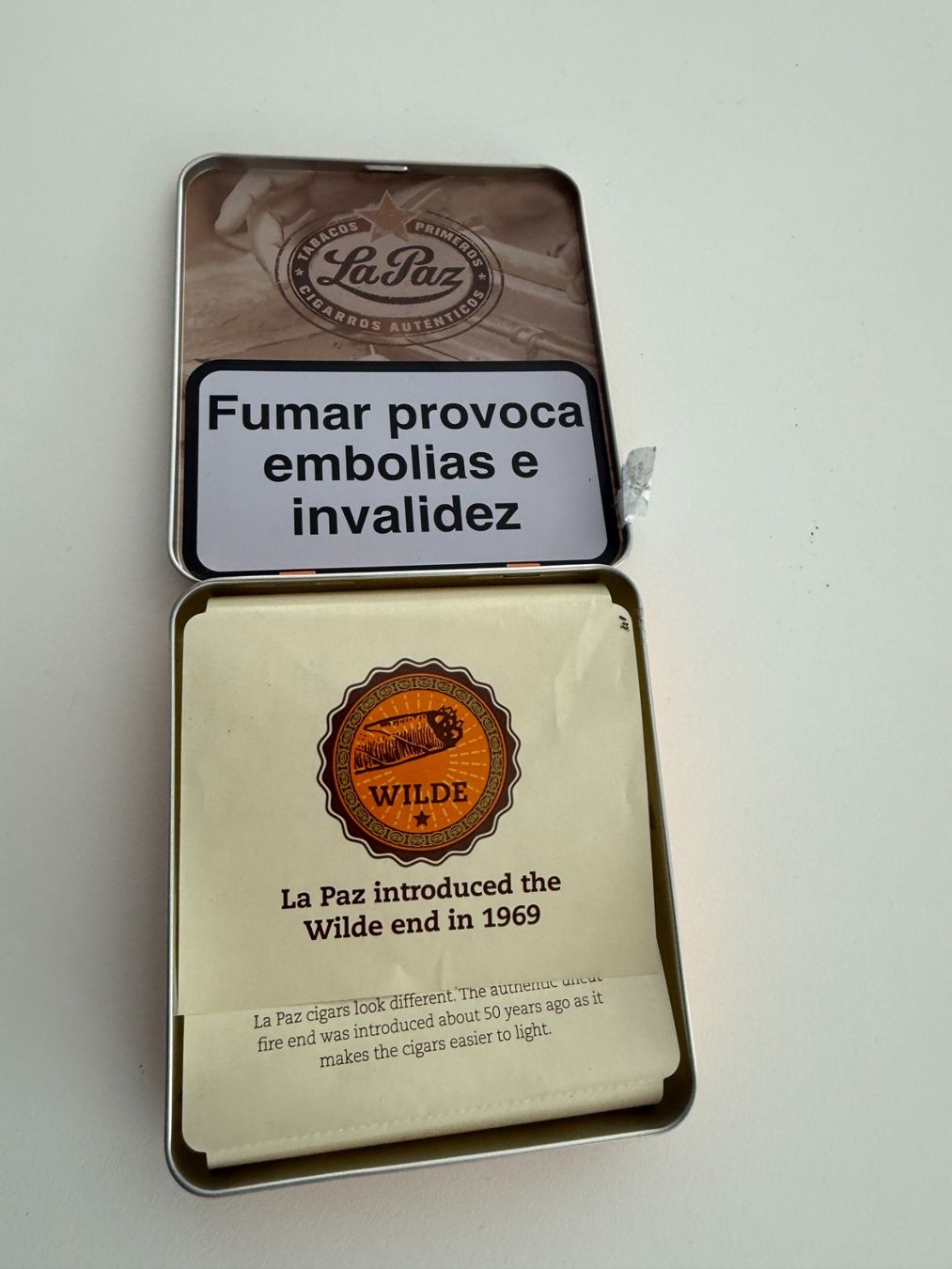 Altri Prodotti per fumatori: Metall Zigarrillo-Box "La Paz Primeros Tabacos" – Nuovo (secondo la descrizione) da Unterengstringen venduto da Tnovus 4