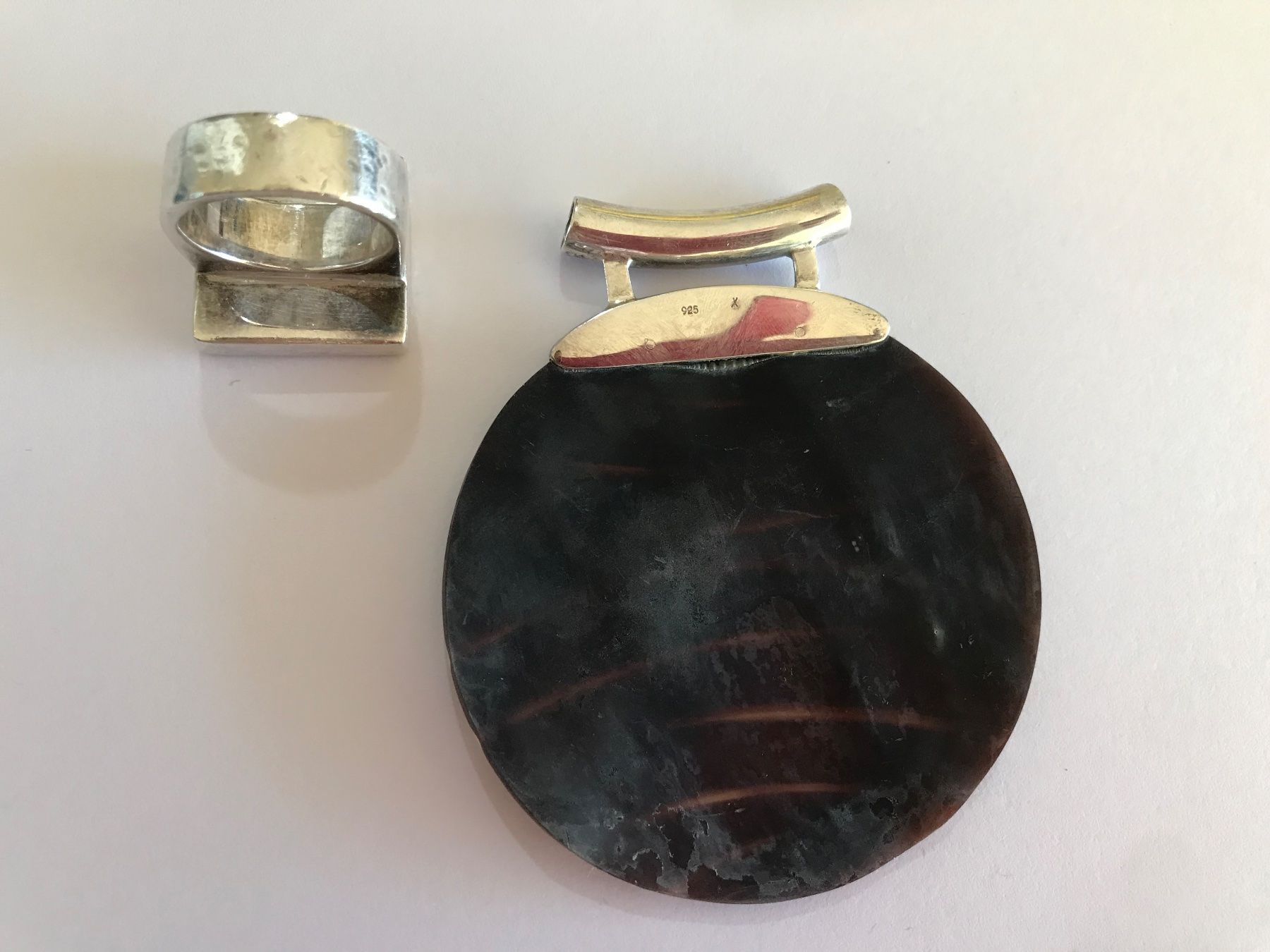 Sonstiger Schmuck: Ensemble en argent bague et pendentif – Gebraucht aus Grimisuat von eliseba88 4