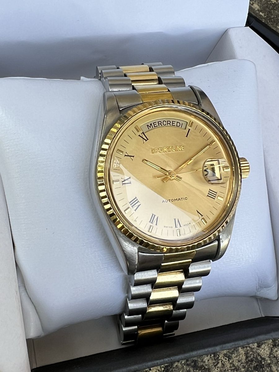 Uhren: Sportline day-date vintage swissmade automatic – Gebraucht aus Orbe von Watchivore